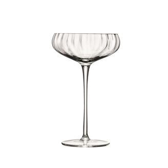 Champagne Saucer Aurelia Set 2 LSA 300ml Clear Optic x 2