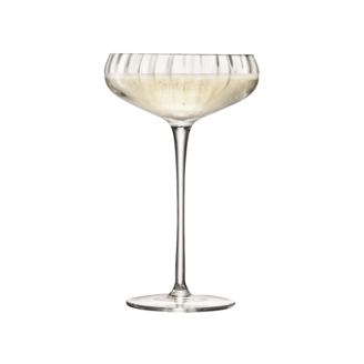 Champagne Saucer Aurelia Set 2 LSA 300ml Clear Optic x 2