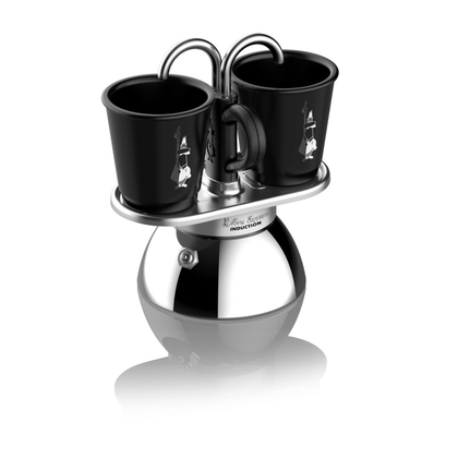 Bialetti Mini Express & 2pcs Espresso Cups - Simply Red